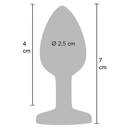 Anal Plug Diamond Jewel Small Negru
