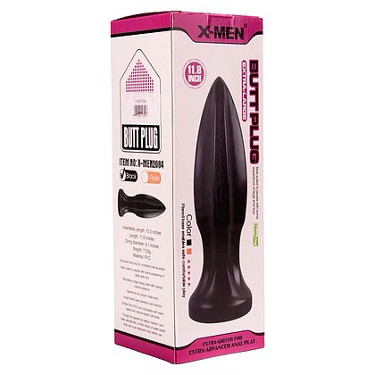 Anal Plug Extra Large X-MEN 11.8 inch Negru