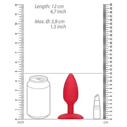 Anal Plug Glow Heating Anal Roșu
