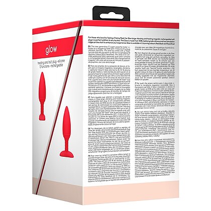 Anal Plug Glow Heating Anal Roșu