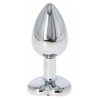 Anal Plug Heart Jewel Plug Small Roșu