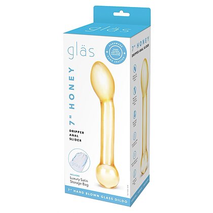 Anal Plug Honey Dripper Glass Galben