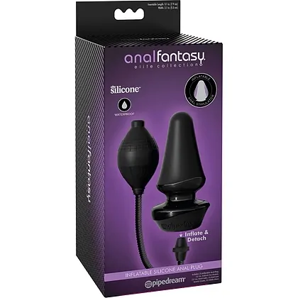 Anal Plug Inflatable Silicone Negru