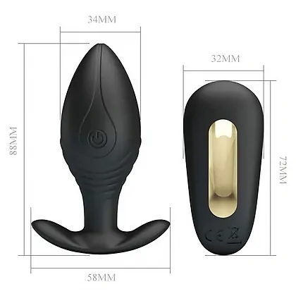 Anal Plug Pretty Love Royal Pleasure Regina Negru