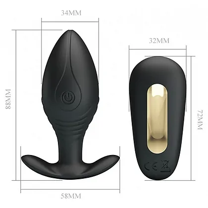 Anal Plug Pretty Love Royal Pleasure Regina Negru