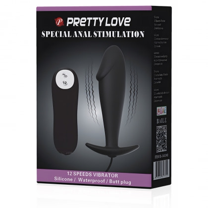 Dop Anal Pretty Love Stimulation cu Vibrații și Telecomandă