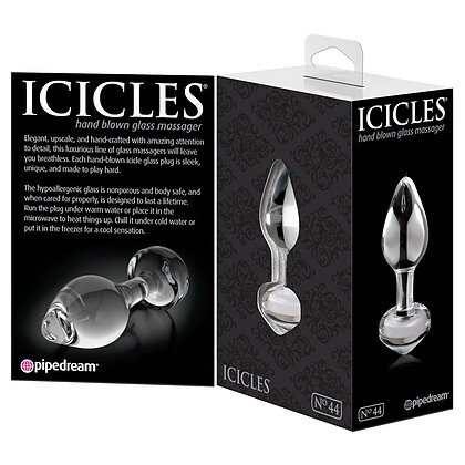 Anal Plug Sticlă Icicles No.44 Transparent