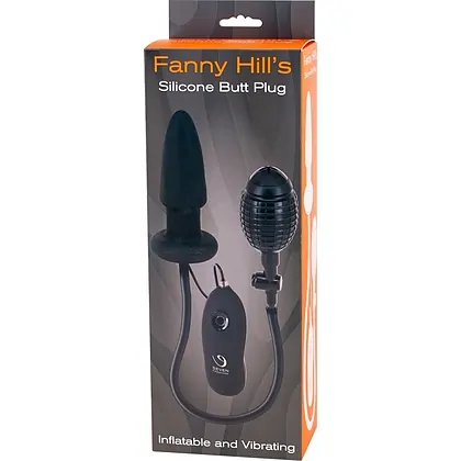 Anal Plug Vibrații Hill Inflatable Negru