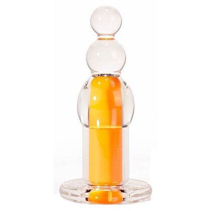 Anal Plug X-MEN 10 Speeds Vibrating Beaded Galben