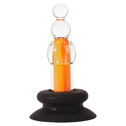 Anal Plug X-MEN 10 Speeds Vibrating Beaded Galben