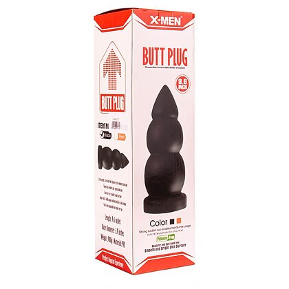 Anal Plug X-MEN cu Ventuză 9.6 inch Negru