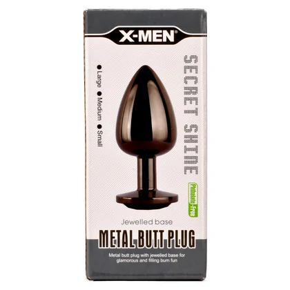 Anal X-MEN Secret Shine Plug L Negru