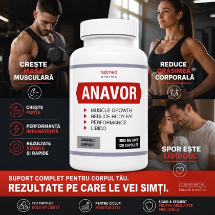 Anavor Creștere Masă Musculară 120 Capsules
