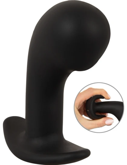 ANOS Big Head — Plug Prostatic cu Cap Mare, 10 Moduri Negru