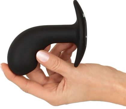 ANOS Big Head — Plug Prostatic cu Cap Mare, 10 Moduri Negru