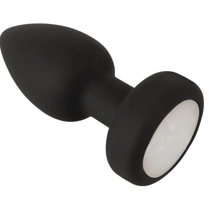 Anos Plug Anal RC cu LED Flash - 7 Moduri, Reîncărcabil Negru