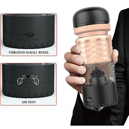 Aparat Negru Pentru Plăcere Solo Cu Vibrații