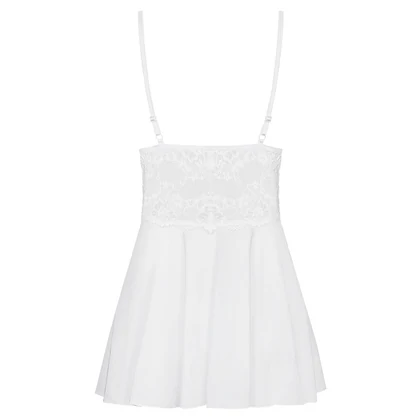 Babydoll Alb Obsessive 810-BAB S-M