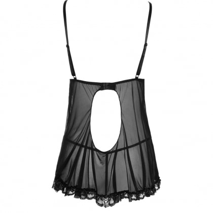 Babydoll Cottelli Collection Ruffles Negru M