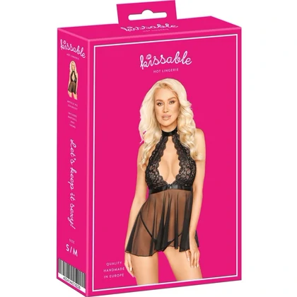 Babydoll Kissable Medeea Negru S-M