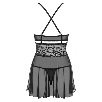 Babydoll Obsessive 838-BAB Negru L-XL