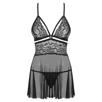 Babydoll Obsessive 838-BAB Negru L-XL