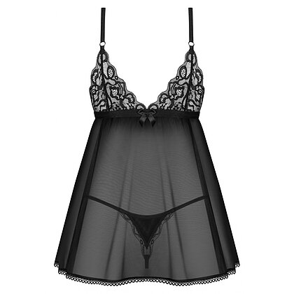 Babydoll Obsessive Blomentis Negru XS-S