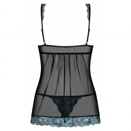 Babydoll Obsessive Chemise Negru S-M