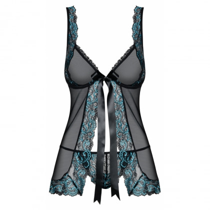 Babydoll Obsessive Chemise Negru S-M