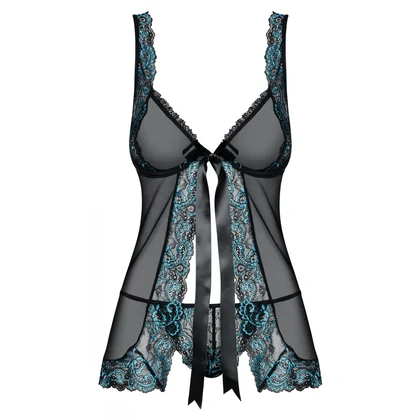 Babydoll Obsessive Chemise Negru L-XL