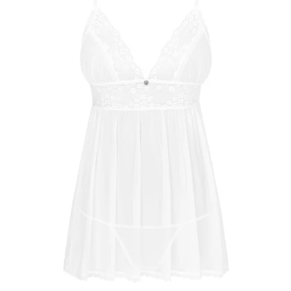 Babydoll Obsessive Heavenlly Alb XL-2XL