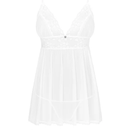 Babydoll Obsessive Heavenlly Alb XL-2XL