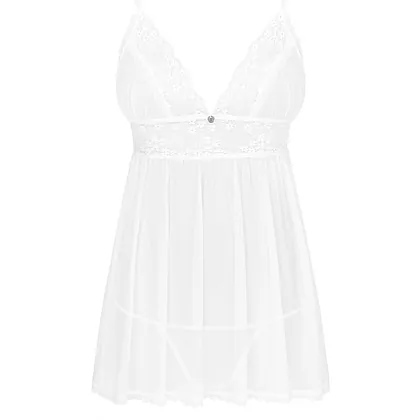 Babydoll Obsessive Heavenlly Alb XS-S