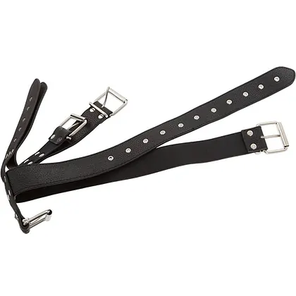 Bad Kitty Set Guler + Cătușe Reglabile Mâini Talie Negru