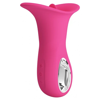 Clyde Limbă Vibratoare 12 Funcții, Reîncărcabil USB Roz