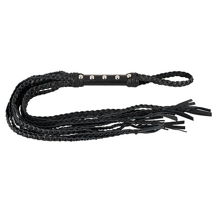 Bici ZADO Cat-O-Nine cu 9 Cozi Piele 70cm Negru