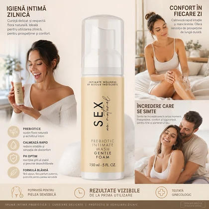 Bijoux Indiscrets Spumă Intimă Prebiotică — Protejează Flora