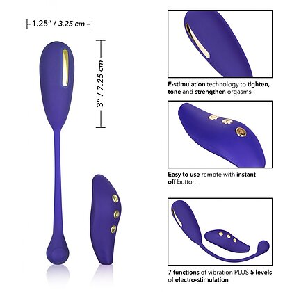 Bilă Vaginală Estim Remote Kegel Exerciser Albastru