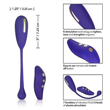 Bilă Vaginală Estim Remote Kegel Exerciser Albastru