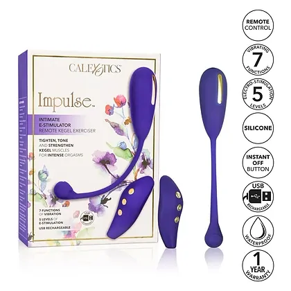 Bilă Vaginală Estim Remote Kegel Exerciser Albastru