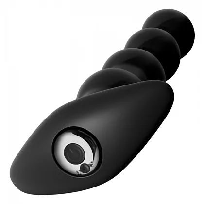 Bile Anale Cu Vibrații Reîncărcabile Anal Fantasy Negru