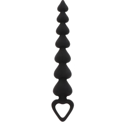 Bile Anale ToyJoy Heart Beads Negru