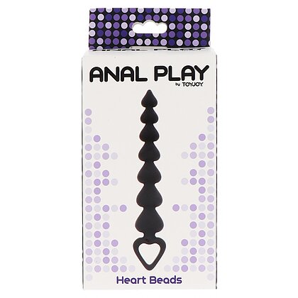 Bile Anale ToyJoy Heart Beads Negru