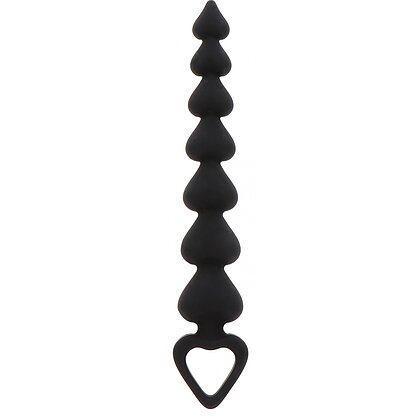 Bile Anale ToyJoy Heart Beads Negru