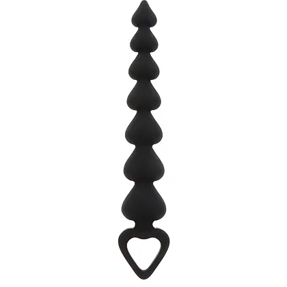 Bile Anale ToyJoy Heart Beads Negru