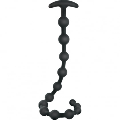 Black Velvets Anal Beads Negru