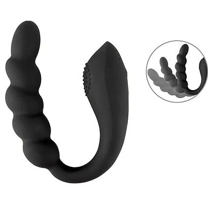 Black Velvets Bendable Dual — 2 Motoare, 10 Moduri, Reîncărcabil Negru