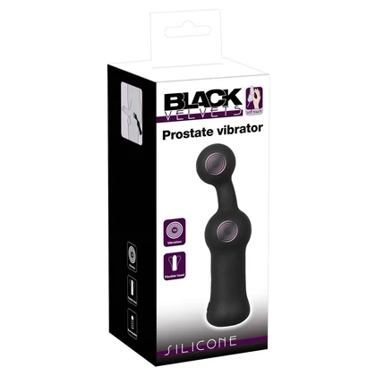 Black Velvets Prostate Vibrator — 10 Funcții, Reîncărcabil Negru