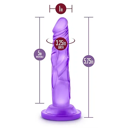 Blush Naturally Yours Mini 12,7 cm Mov cu Ventuză Discret