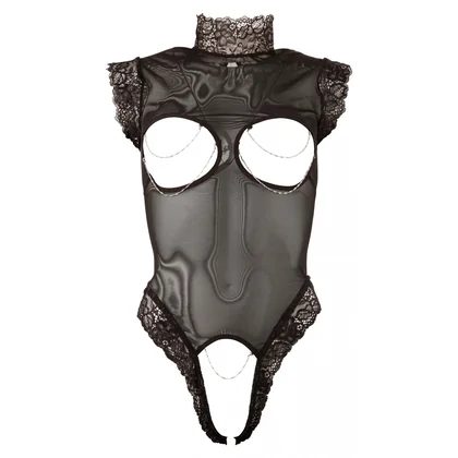 Body Abierta Fina Sâni Decupați Negru S